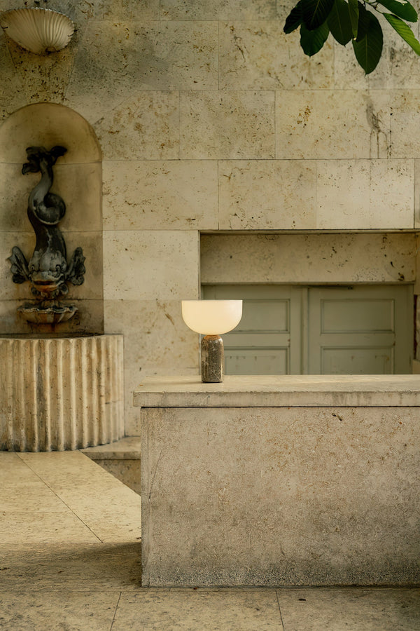 modern marble acrylic cordless table lamp
