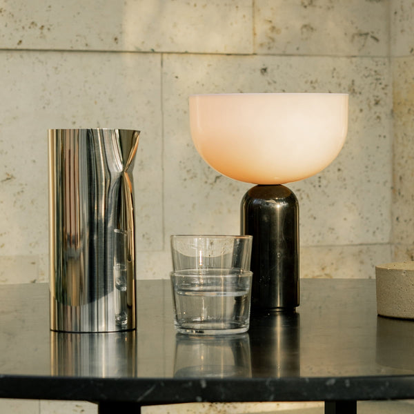modern marble acrylic cordless table lamp