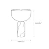 modern marble acrylic cordless table lamp