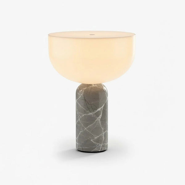 modern marble acrylic cordless table lamp