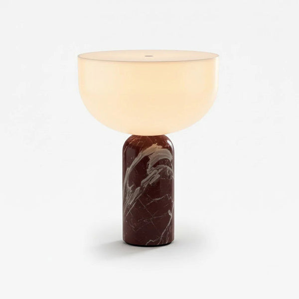 modern marble acrylic cordless table lamp