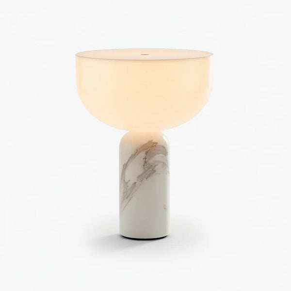 modern marble acrylic cordless table lamp