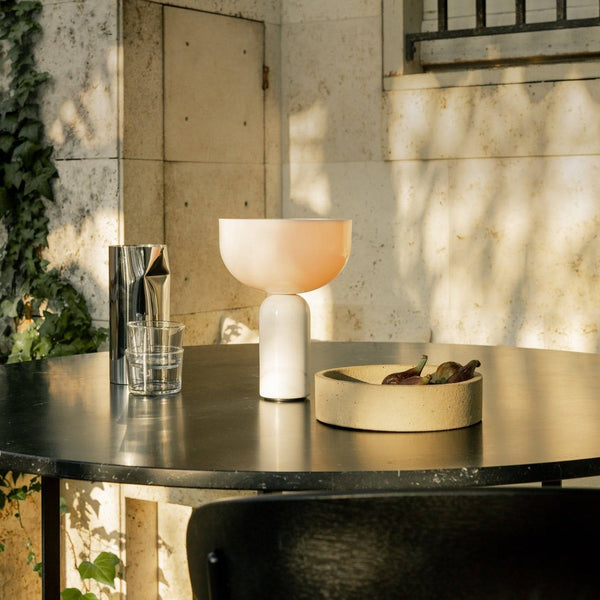 modern marble acrylic cordless table lamp