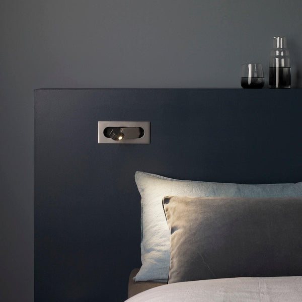 modern matt black aluminum led reading wall light
