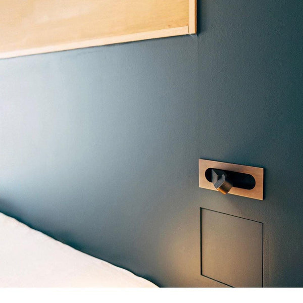 modern matt black aluminum led reading wall light