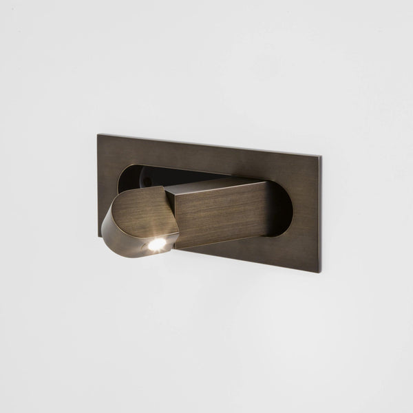 modern matt black aluminum led reading wall light