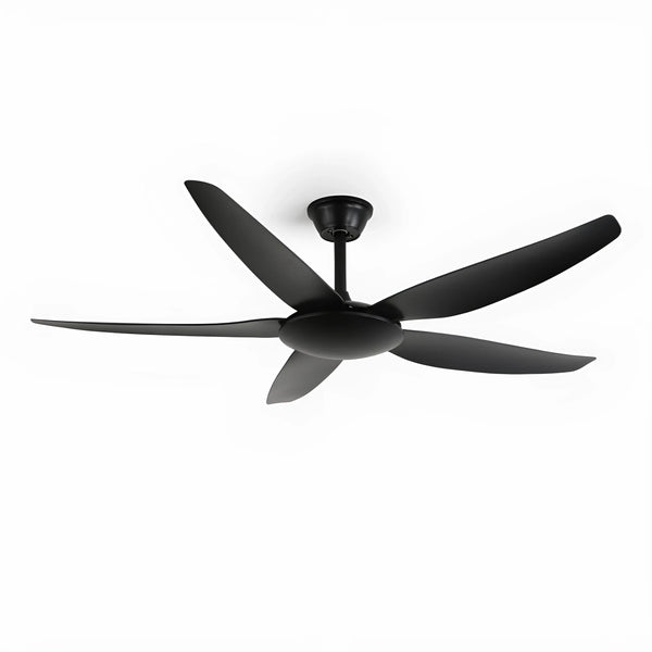 modern matte black abs led ceiling fan