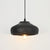 modern matte black resin wave pendant light