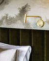 modern metal disc led wall sconce