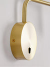 modern metal disc led wall sconce