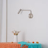 modern metal disc led wall sconce