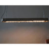 modern metallic cage clear glass pendant light