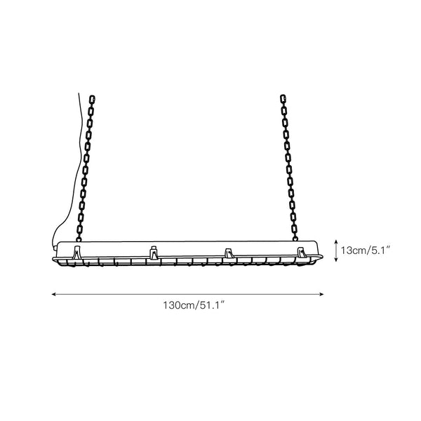modern metallic cage clear glass pendant light