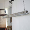 modern metallic cage clear glass pendant light