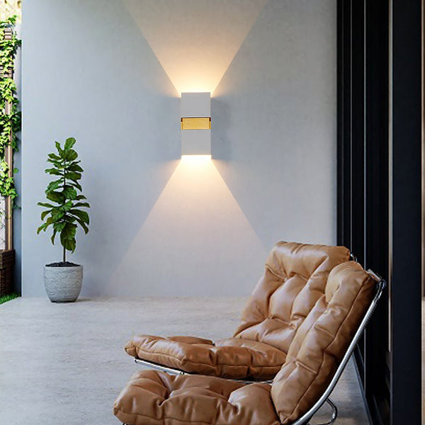 Modern Minimalist Outdoor Led Waterproof Wall Light For Villa Balcony Aisle Lighting