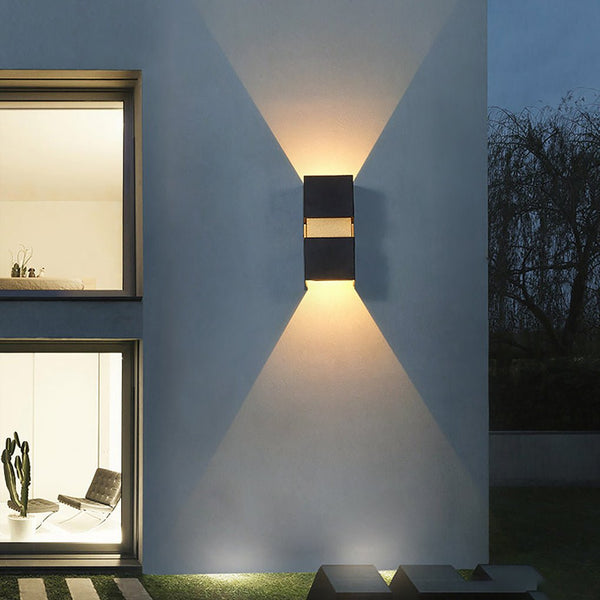 Modern Minimalist Outdoor Led Waterproof Wall Light For Villa Balcony Aisle Lighting