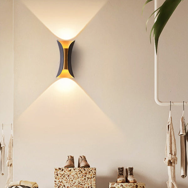 Modern Minimalist Waterproof Led Two Way Lighting Wall Light For Bedside Aisle