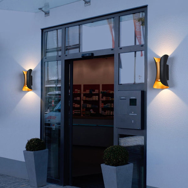 Modern Minimalist Waterproof Led Two Way Lighting Wall Light For Bedside Aisle