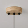modern natural oak travertine disc pendant light