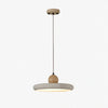 modern natural oak travertine disc pendant light