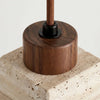 modern natural travertine stone mini pendant light for bedside