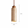 modern natural travertine stone mini pendant light for bedside