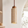 modern natural travertine stone mini pendant light for bedside