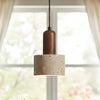 modern natural travertine stone pendant light