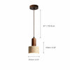 modern natural travertine stone pendant light