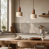 modern natural travertine stone pendant light