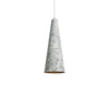modern off white iron conical pendant light