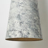 modern off white iron conical pendant light