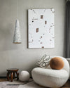 modern off white iron conical pendant light