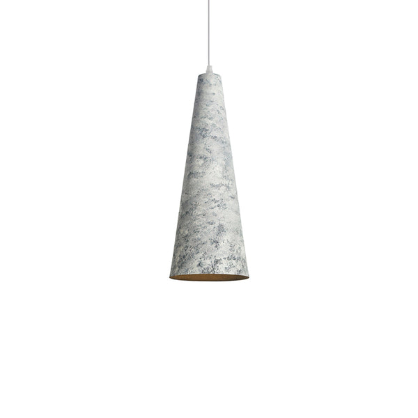 modern off white iron conical pendant light