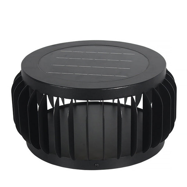 Modern Outdoor Waterproof Solar Three Color Dimming Led Garden Lamp Post Light
