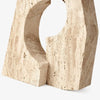 modern pleated travertine fabric table lamp