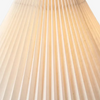 modern pleated travertine fabric table lamp