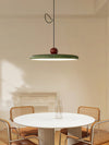 modern red green acrylic disk led pendant light