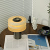 modern silver alabaster tiered obelisk table lamp