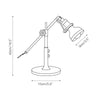 modern silver aluminum adjustable table lamp
