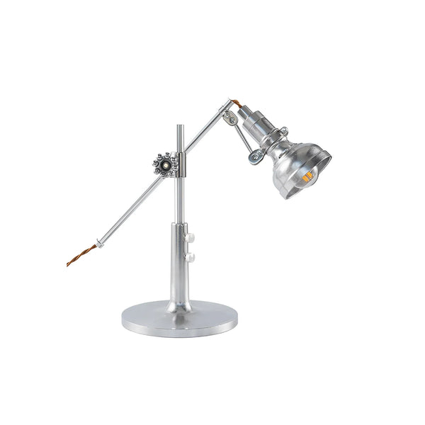 modern silver aluminum adjustable table lamp