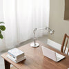 modern silver aluminum adjustable table lamp