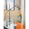 modern silver aluminum adjustable table lamp