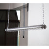 modern silver metal acrylic linear pendant light