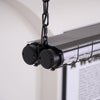 modern silver metal acrylic linear pendant light