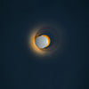 modern steel disc wall lamp with integrated led