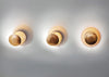 modern steel disc wall lamp with integrated led