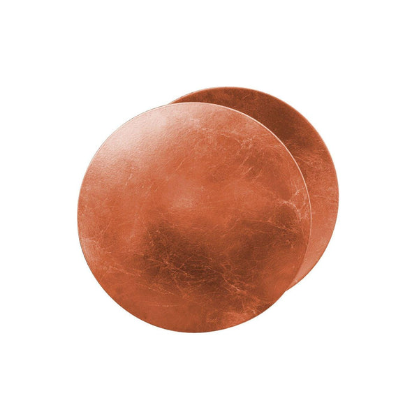 modern steel disc wall lamp with integrated led