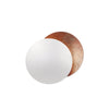 modern steel disc wall lamp with integrated led