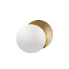modern steel disc wall lamp with integrated led